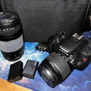 Canon T5 Rebel with accessories